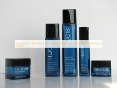 กระป๋องแก้วและกระป๋องกระป๋องแก้วเครื่องสําอางขนาดเล็ก